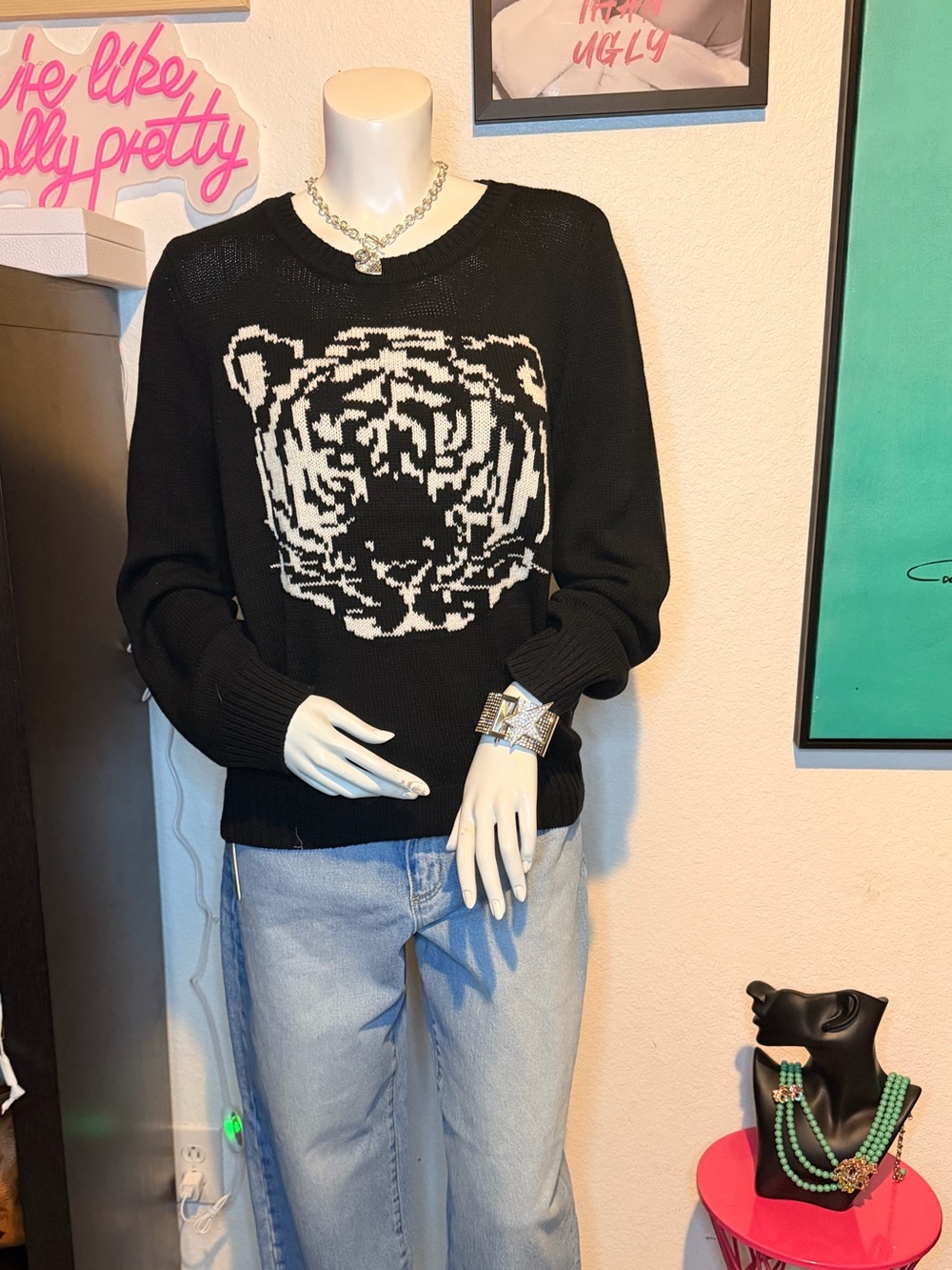 Chaser Tiger Crewneck Sweater